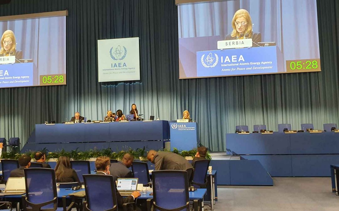 Speech by head of Serbian delegation at 63rd IAEA General Conference