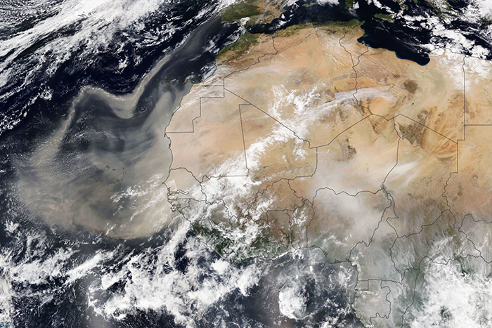 Francuske merne stanice zabeležile cezijum-137 iz saharskog peska